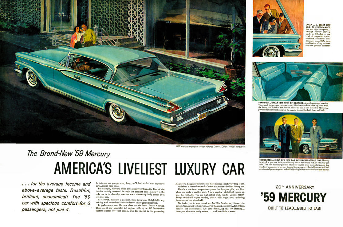 1959 Mercury Auto Advertising